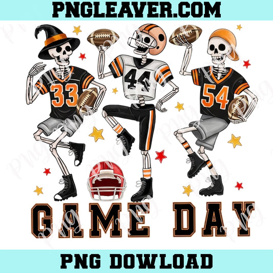 Game Day Skeleton Football Png, Sport Design Png, Retro Game Day Png, Skeleton Football Png