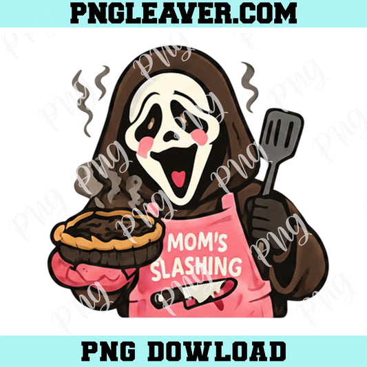 Ghost Mom Slashing Png, Funny Horror Mom Png, Spooky Mother’s Day Png