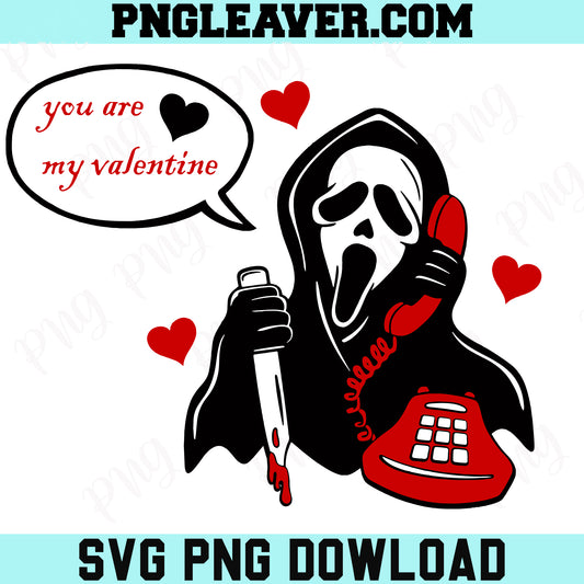 Ghostface Valentine Png Svg, You are Ghost Heart Svg, Call Svg