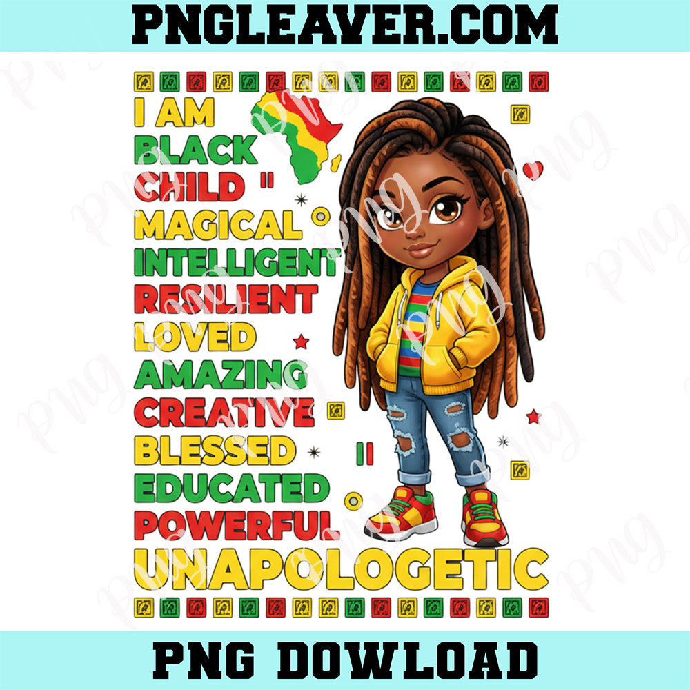 Girls Black History Month African American Kids Girl Png