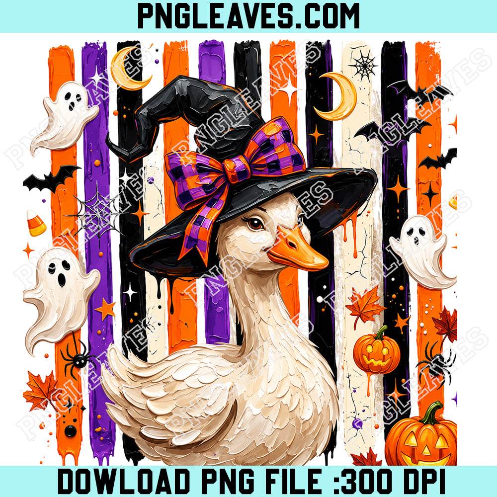 Halloween Goose Witch PNG, Ghost Pumpkin Autumn Fall Western Halloween PNG