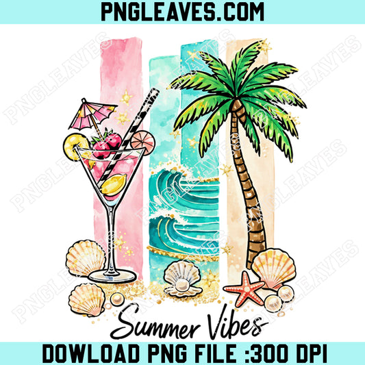 Hello Summer Popular Beach Png, Summer Vibes Png, Trendy Summer Landscape Png