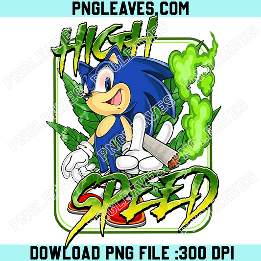 Sonic High Speed Png, Sonic Smoking Weed Png, Sonic 420 Weed Png