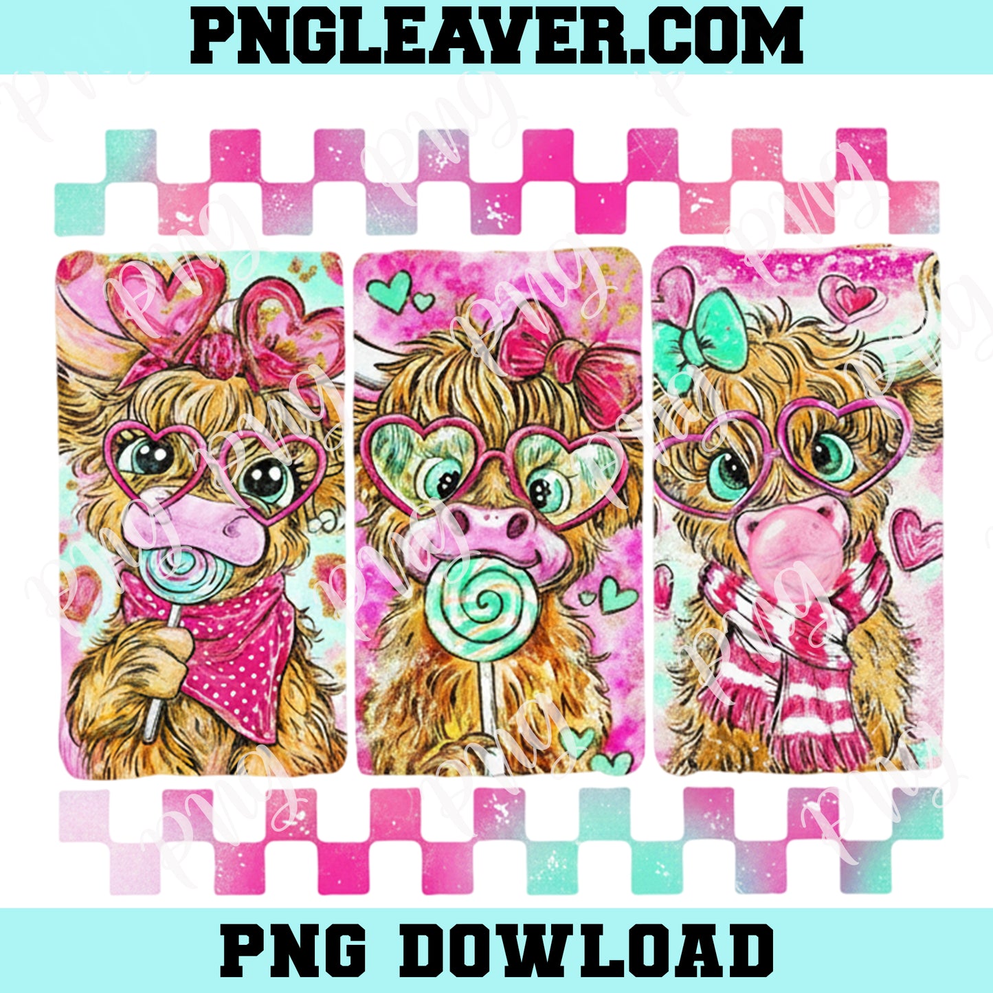 Highland Cow Valentine Cute Png, Valentine Coquette Png, Valentine's Day, Retro Valentine Love Png, Valentine Heart Digital Design