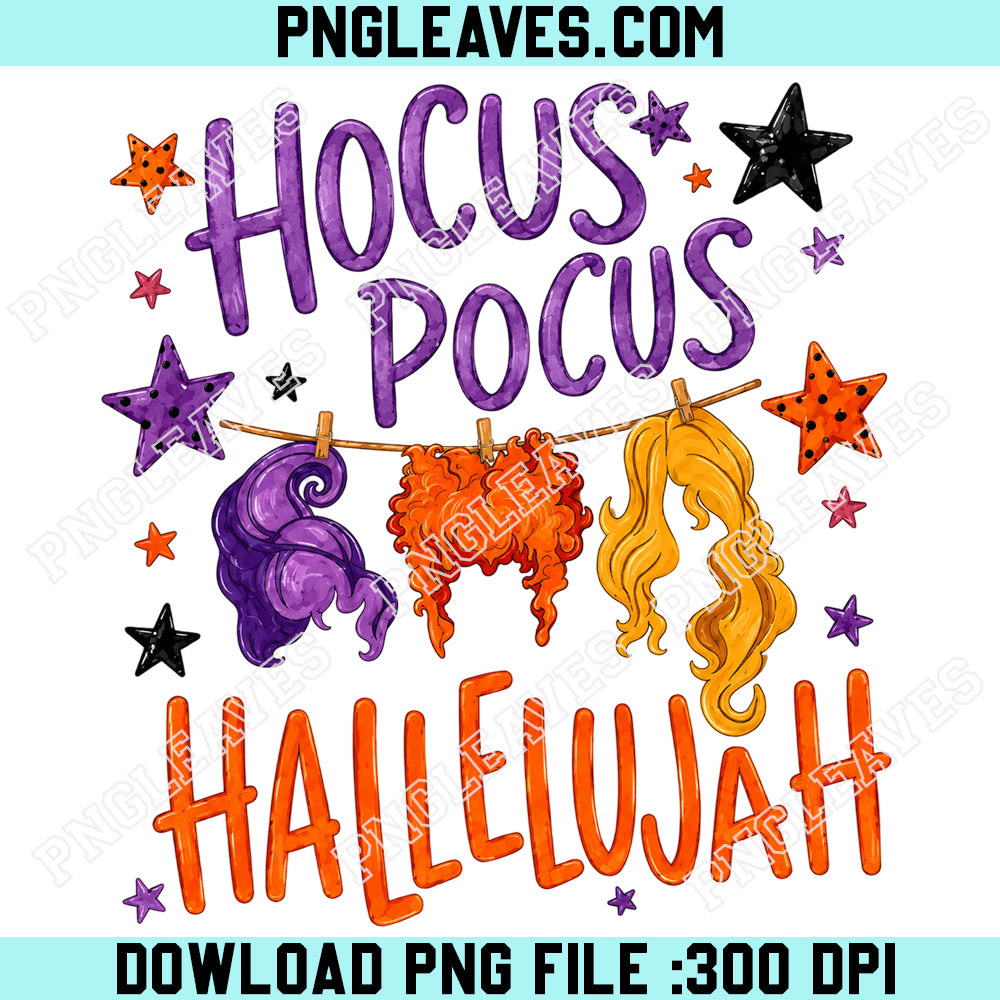 Hocus Pocus Hallelujah PNG, Halloween PNG, Gothic Style Viral PNG