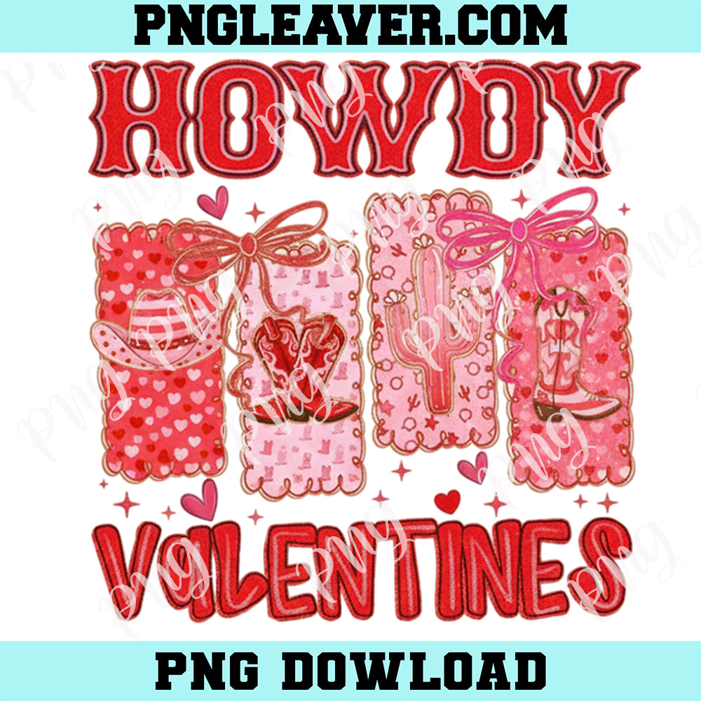 Howdy Valentines New PNG, Western Valentine PNG, Cowgirl Valentines Design png