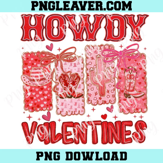 Howdy Valentines New PNG, Western Valentine PNG, Cowgirl Valentines Design png