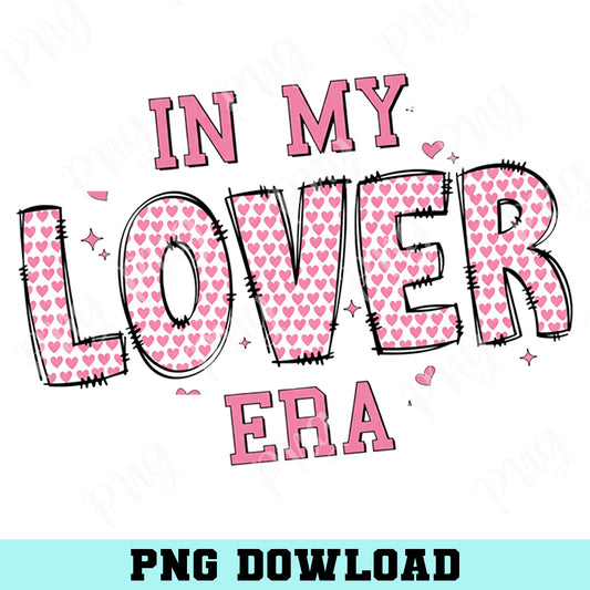 In My Lover Era Heart Png, Retro Valentine's Day Png, Valentines Day Png