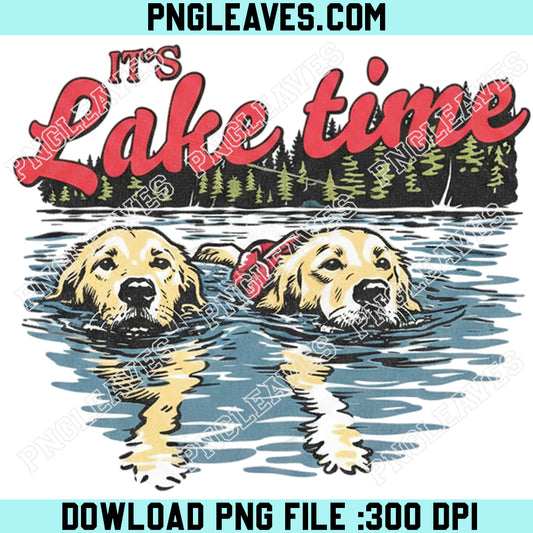 Labrador Dog Summer It's Lake Time PNG, Hunting Dog Design Png, Outdoor Dog Lover Png