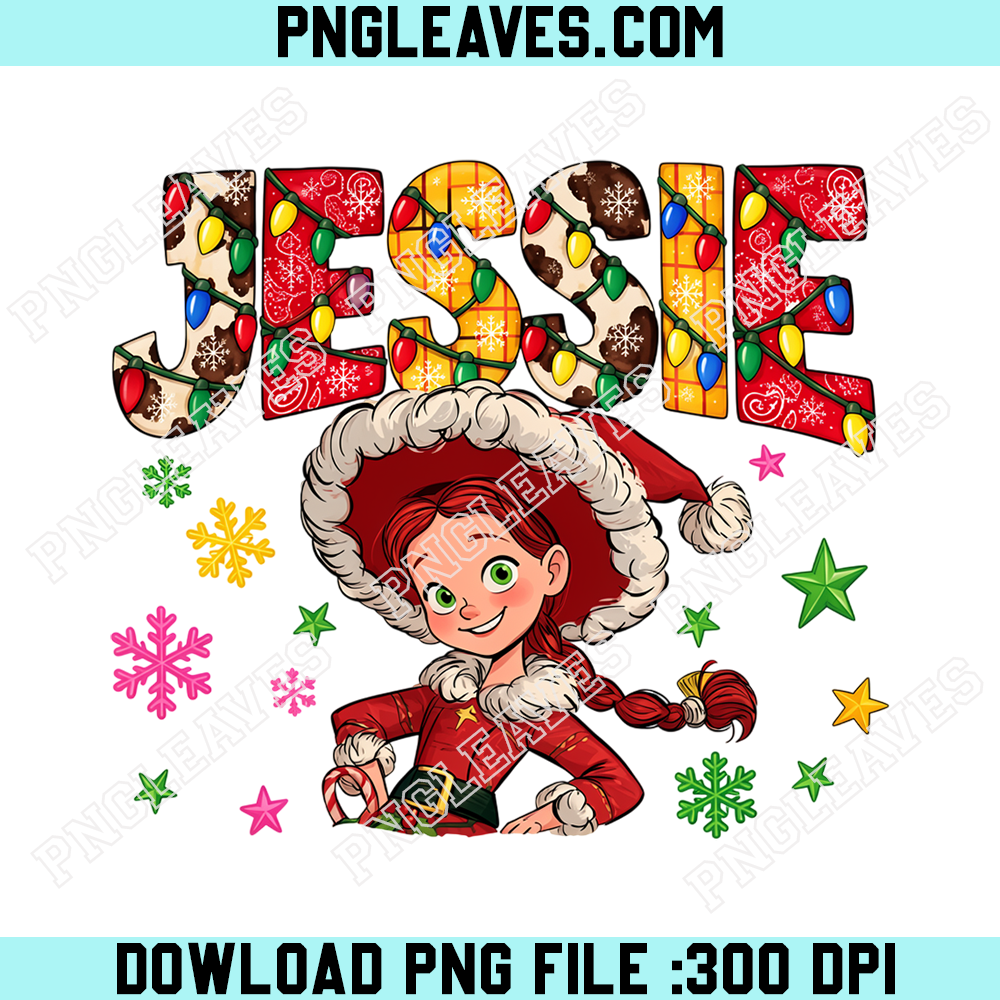Jessie Cowgirl Christmas PNG, Toy Story Festive Western Girl PNG