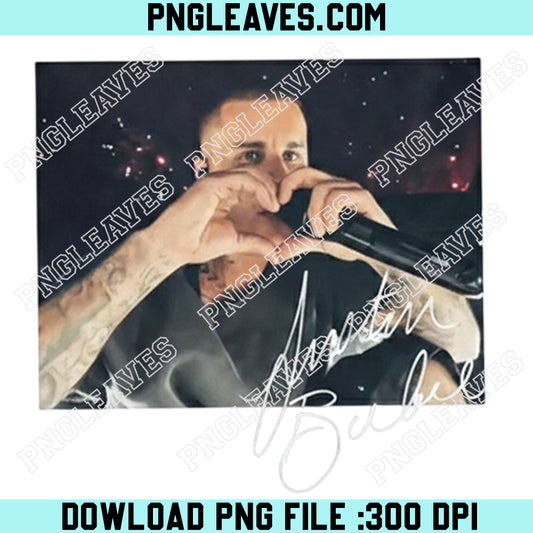 Justin Bieber Heart Png, Retro Music Png, Tour 2026 Png