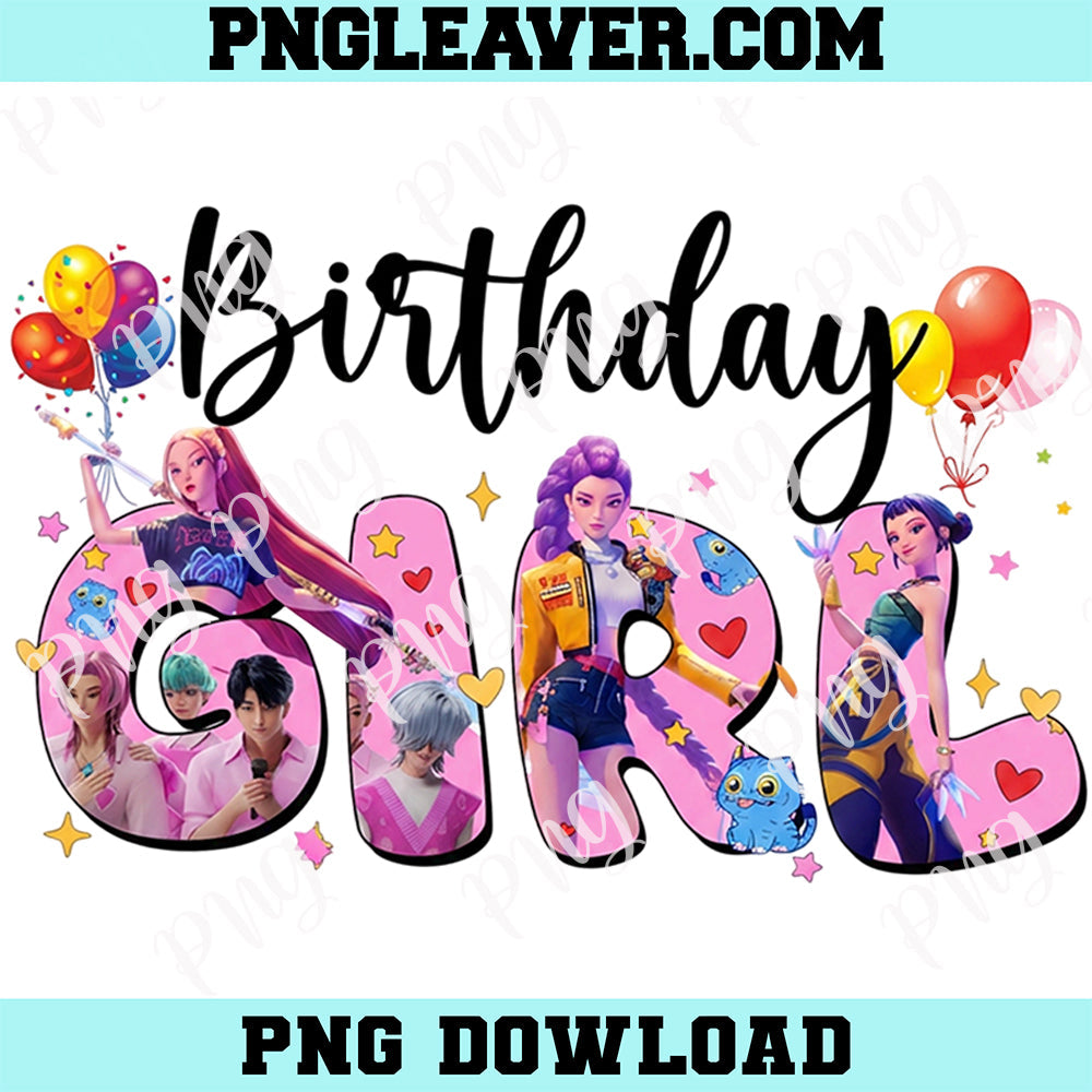 Kpop Huntrix Birthday Balloon Png, It's My Huntrix Birthday Png, Demon Hunter Birthday Png