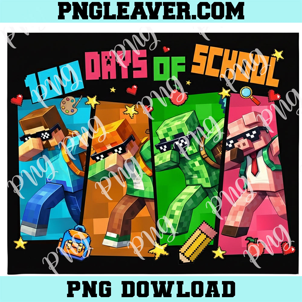 Level 100 Days Of School Complete Gamer Png, Happy 100th Days Of School Png