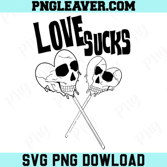 Love Sucks Valentine Svg, Lollipop Valentines Svg