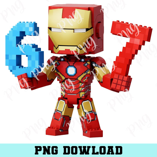 Ironman Six Seven PNG, Ironman Baby PNG, Ironman PNG