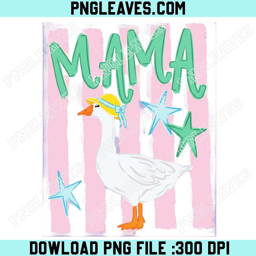 Mama Goose Mothers Day PNG, Mothers Day Viral Png, Geese Coquette Png