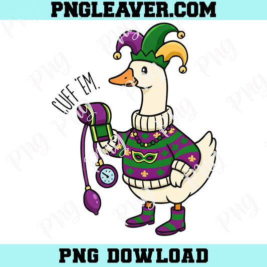 Mardi Gras Nurse Png, Nurse Life Cuf Em Png, Silly Goose Nurse Sublimation, ER Nurse Clipart, Mardi Gras Png