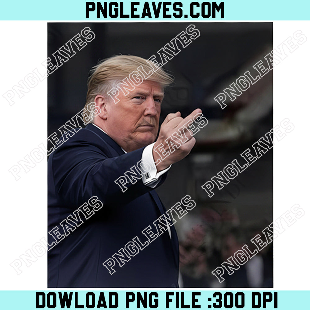 Trump Middle Finger Funny Png, Trump Meme Digital Png, Capturing Trump Fck Png