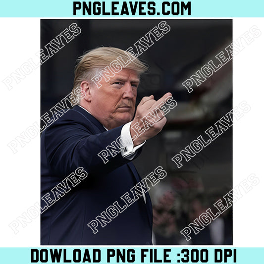 Trump Middle Finger Funny Png, Trump Meme Digital Png, Capturing Trump Fck Png