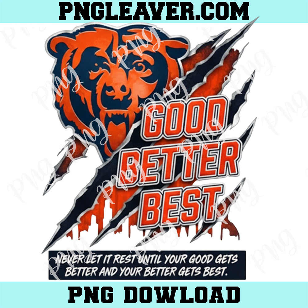 Good Better Best Football Png, Bear Football Png