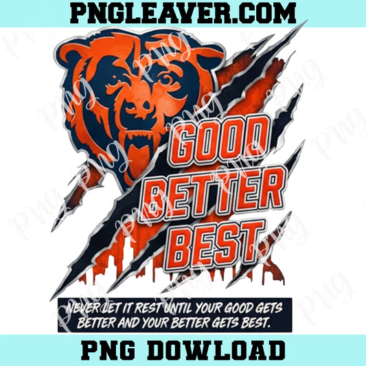 Good Better Best Football Png, Bear Football Png