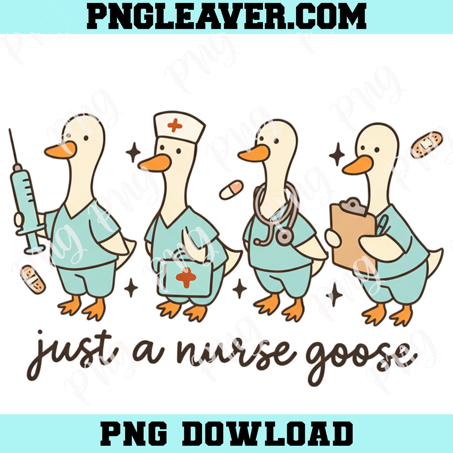 Medical Nurse Goose PNG, Funny Medical Goose Shirt Design, Healthcare Worker PNG