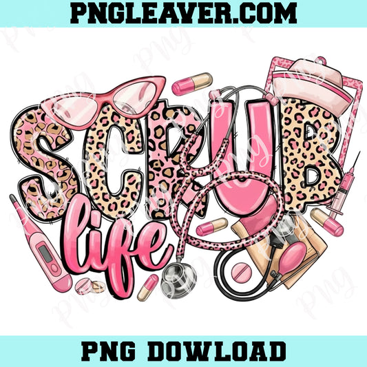 Nurse Scrub Life Png, NP Nurse Life Png, Nurse Practitioner Png
