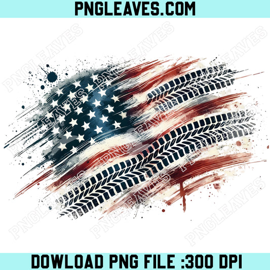 Offroad 4x4 Tire Track American Flag Png, Sublimation Mud Life Patriotic Jeep Truck Png
