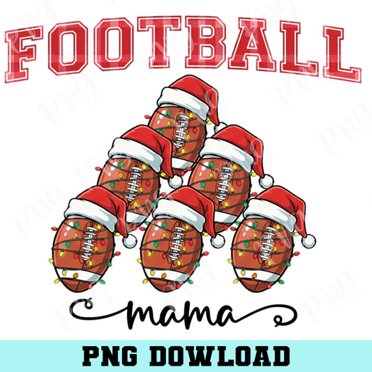 Football Mom Christmas Tree Png, Game Day Football Tshirts, Gift For Football Mom Png