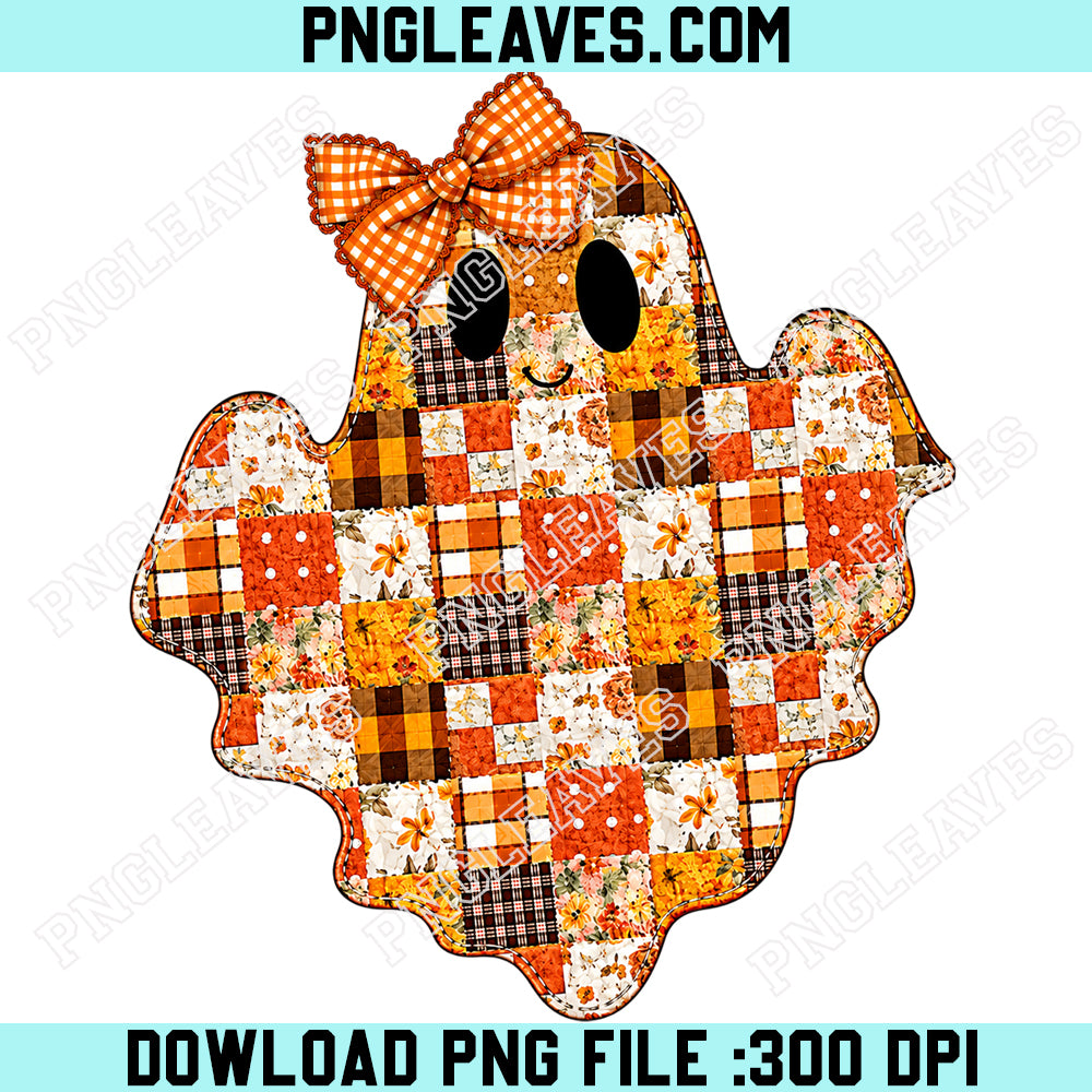Preppy Floral Boo PNG, Tis The Season Pumpkin PNG, Halloween Ghost PNG