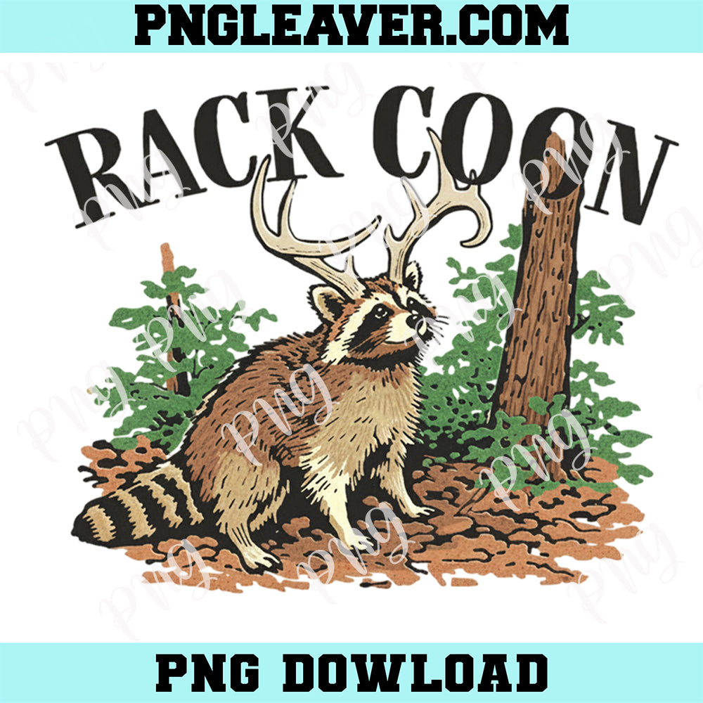 Raccoon Hunting Png, Rack Coon Camo Png, Funny Hunting Png