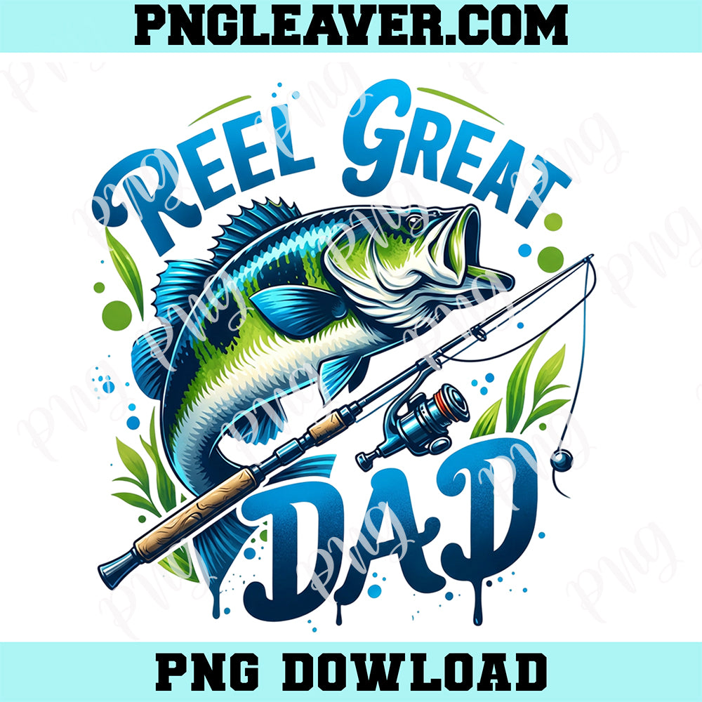 Reel Great Dad Father's Day Png, Fishing Sweatshirt Png