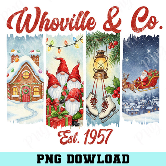 Retro Christmas Gnomes PNG, Christmas Png, Trendy Christmas Shirt Design Png