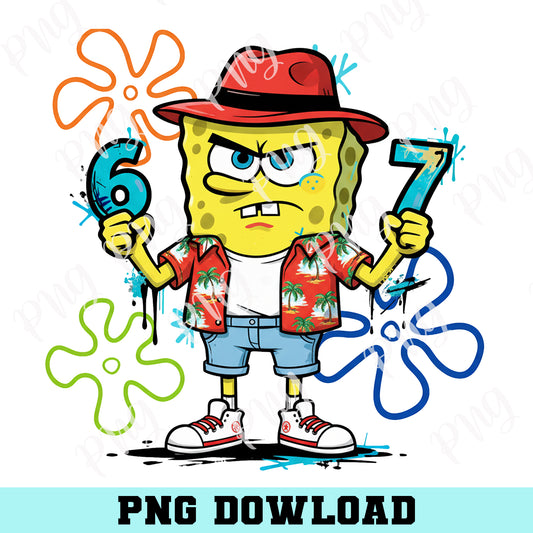 SpongeBob Gangster PNG, Gangster PNG, SpongeBob Summer PNG