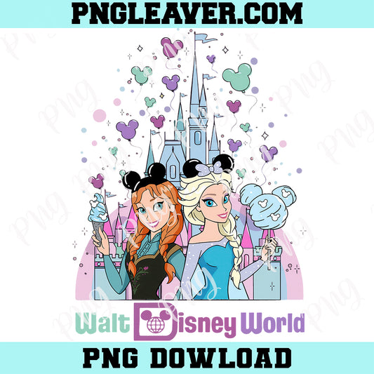 Castle Disney Frozen Besties Png, Girls Just Wanna Have Fun Castle Png, Princess Elsa Castle Png