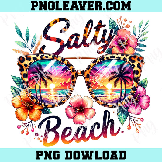 Salty Beach Tropical Flowers Png, Colorful Summer Png, Trendy Png