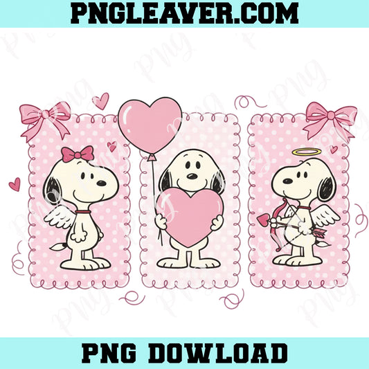 Friends Snoop Valentine Love PNG, Peanuts Friends Holding Love Letters With Snoopy Png