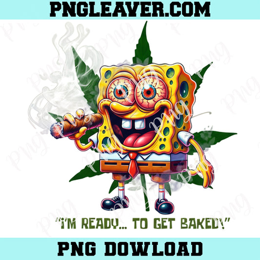 Spongebob When in Doubt Smoke It Out PNG, Spongebob 420 Weed Leaf Png