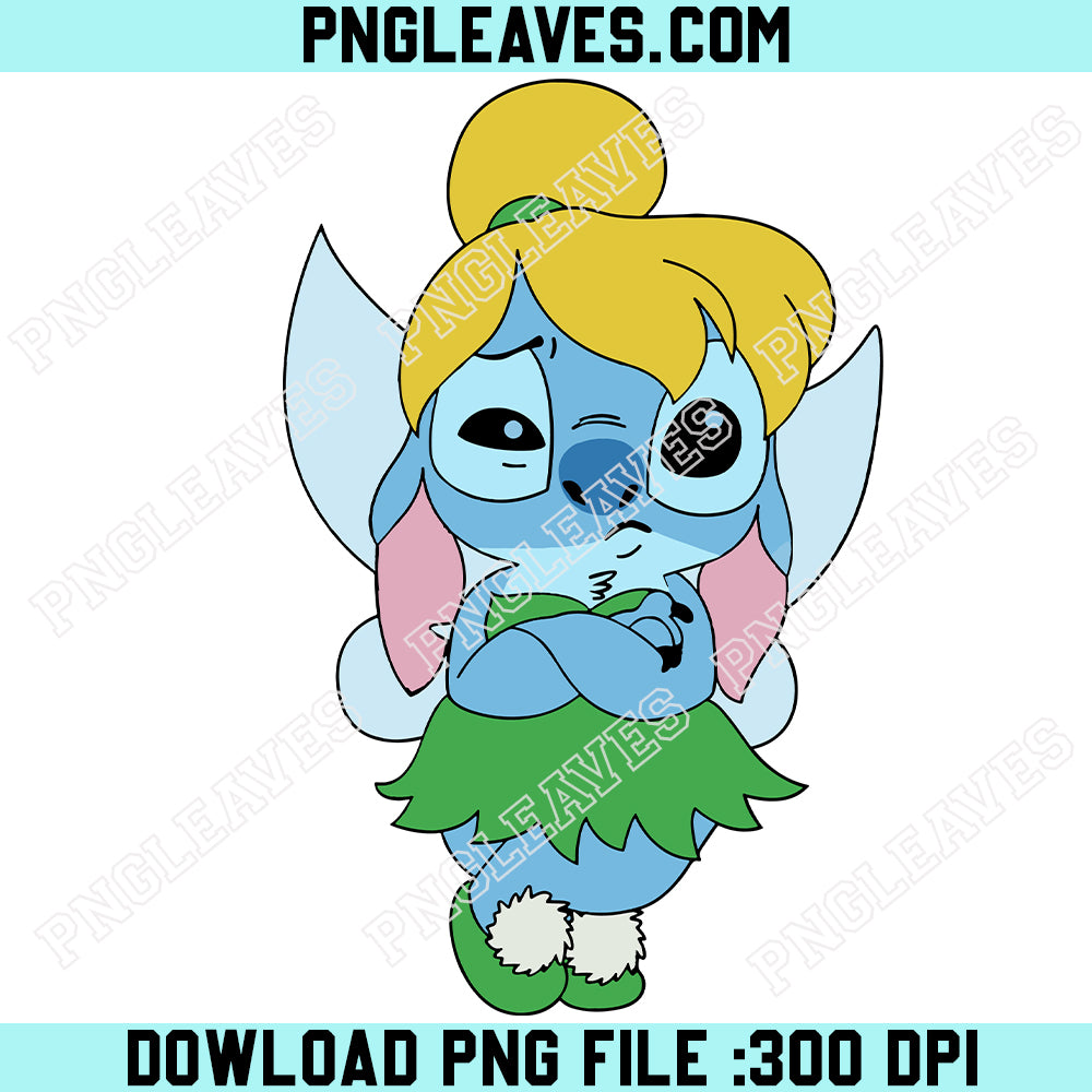 Stitch Fairy Cute SVG, Neverland Stitch SVG, Stitch Fairy Rinker SVG