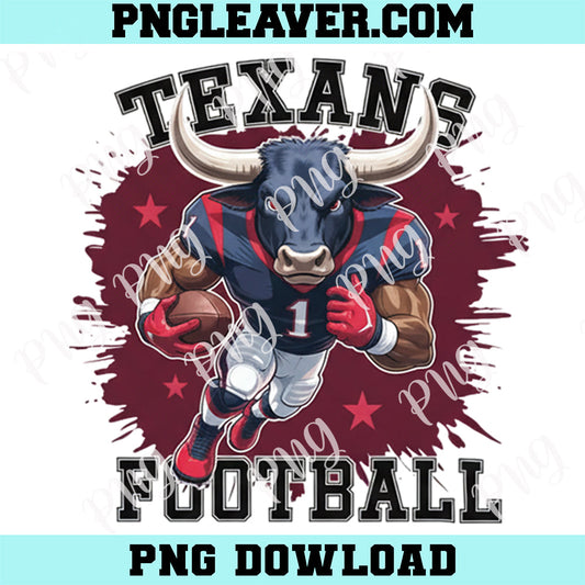 Texans Football Gaur Png, Houston Game Day Sport Png, Fall Football Png