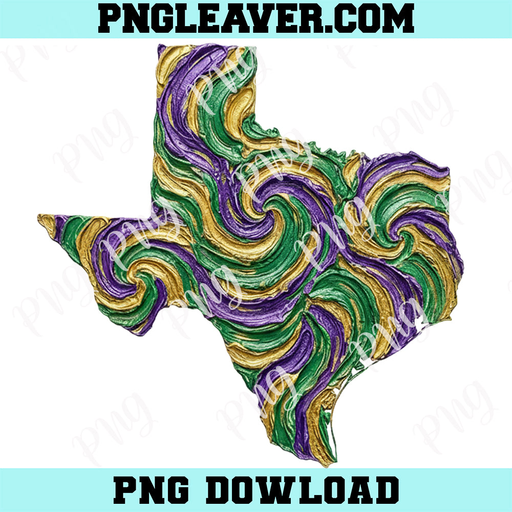 Texas State Mardi Gras Map Brushstroke Png, Brushstroke Png, Mardi Gras Map Png