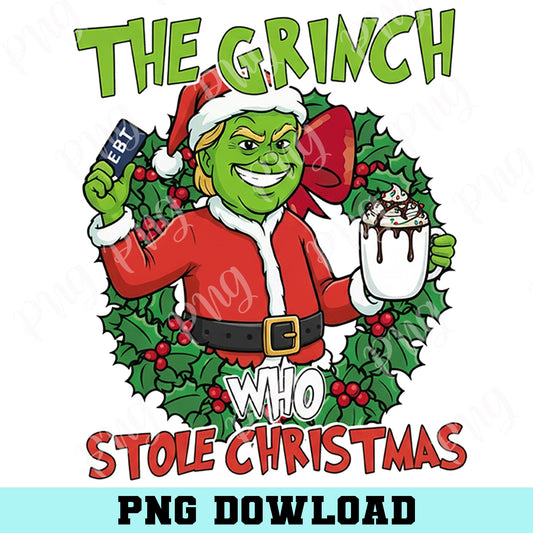The Grinch Stole Christmas Png, Grinch Trump Png, Resist Protest Christmas Png