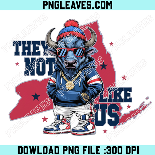 They Not Like Us Football Png, Bills Football Shirt Png, Buffalo Game Day Sport Png