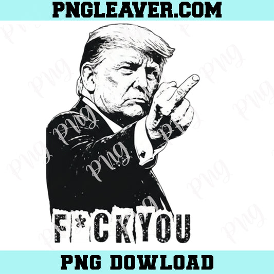 Trump Middle Finger Meme Funny Png, Trump Flipping The Birds Png
