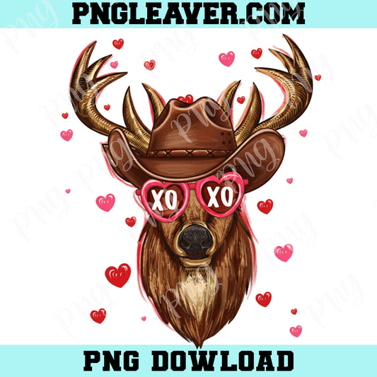 Valentine Buck Cowboy PNG, Boys Valentines Png, Retro Valentines Hunting Png