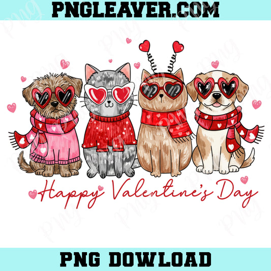 Valentine Cat And Dog Valentine PNG, Heart Love Cat Valentine Png, Cat And DogLover Png