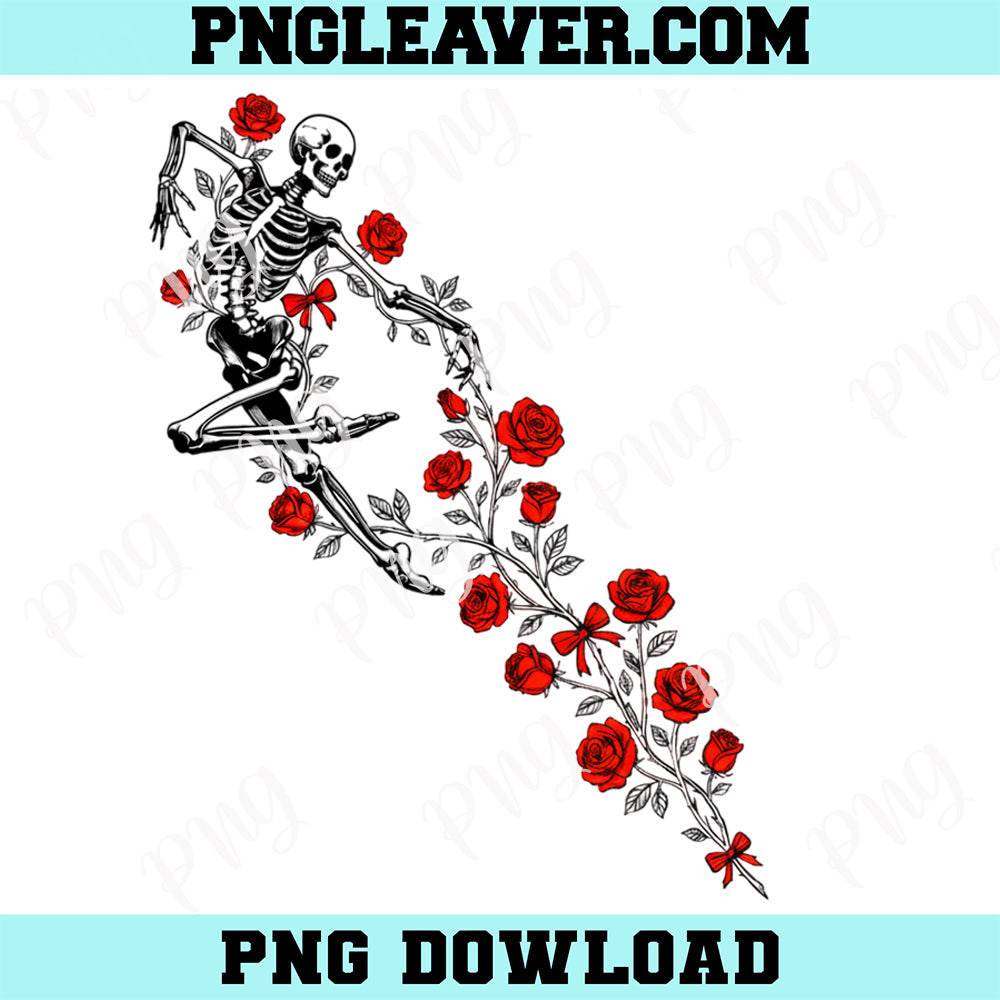 Valentines Day Skeleton Rose PNG, Funny Skeleton Valentine PNG, Skull Valentines Day Png