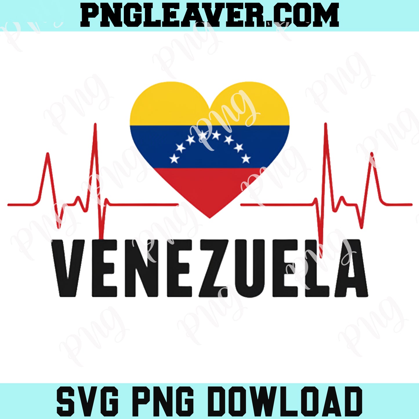 Venezuelan Flag Heartbeat Png, Venezuelan Png