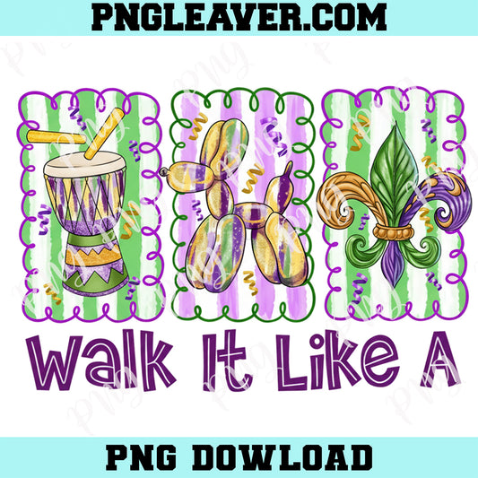 Walk It Like A Balloon Dog Png, Fleur De Lis Png, Mardi Gras Drum PNG