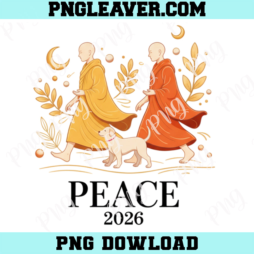 Walk Peace 2026 World Peace Monks With Aloka Png